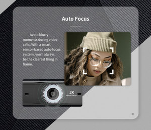 2k Webcam New CMOS <strong>Sensor</strong> 5 Mega Webcam with Built-in Digital Microphone Full HD Computer PC Web Cam <strong>Camera</strong> 1080P - Product Image 6