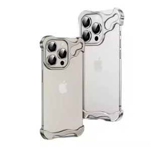 Titanyum alüminyum alaşım iPhone için kılıf 15 14 13 Pro Max Metal manyetik tutucu bulut soğutma çerçeve koruyucu kapak - Product Image 1