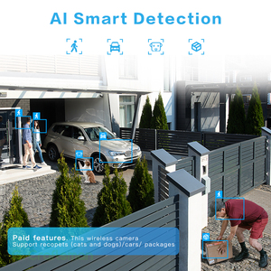 L1(AG) GCraftsman 5MP PIR WiFi güneş akülü kablosuz kamera tam renkli gece görüş PTZ güvenlik ev açık Alarm - Product Image 5