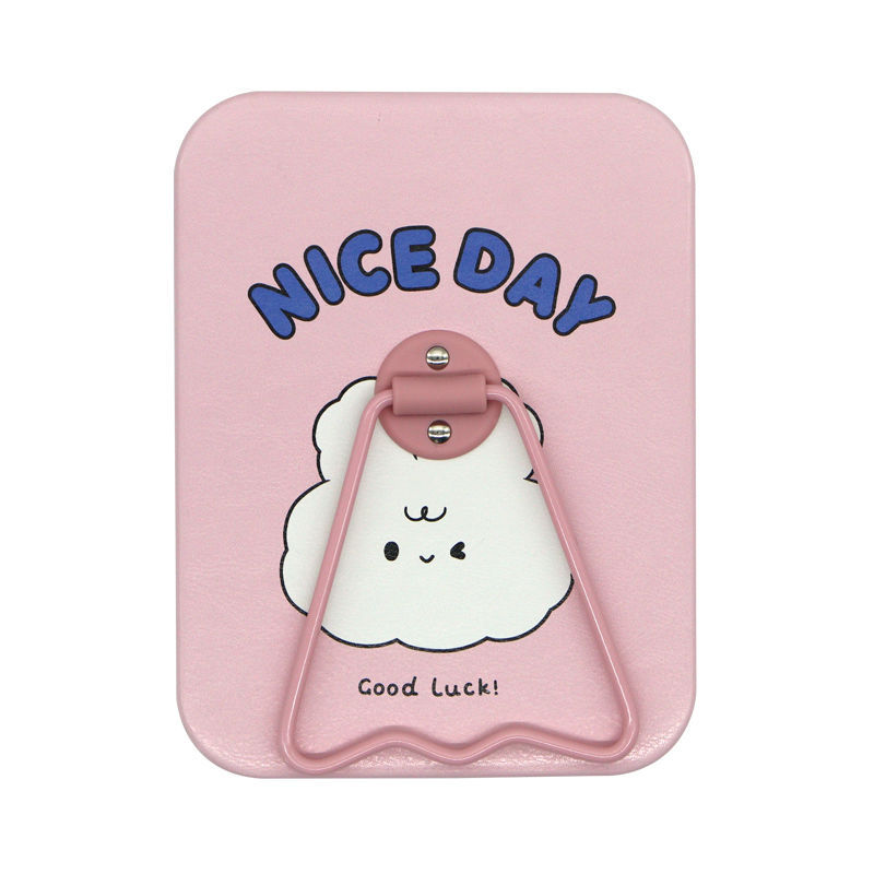 square mirror-girl-pink little rabbit