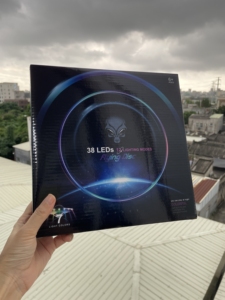 MR şarj edilebilir uçan disk tip-c arayüzü Led uçan disk oyuncak 38 ışıkları Led açık spor frizbi