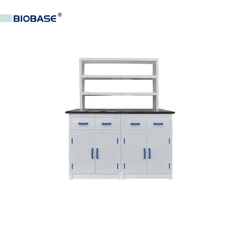 Banco de laboratório personalizado de polipropileno BIOBASE CHINA com gabinete PP 800*800mm