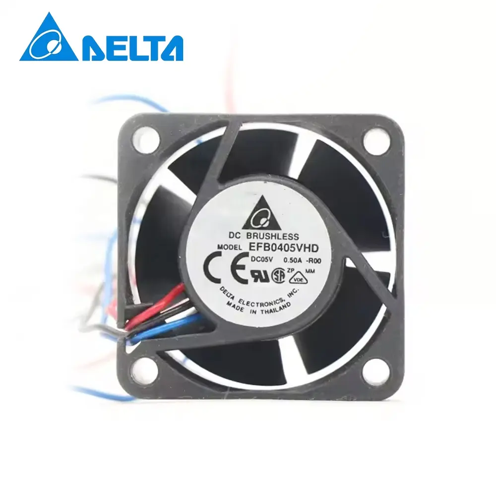 Delta-ventilador de refrigeración axial EFB0405VHD, 5V, DC 4020, 40x40x20mm, 4cm, 0.50A, 1,6 W, 8200RPM, inversor de tres líneas, micro servidor