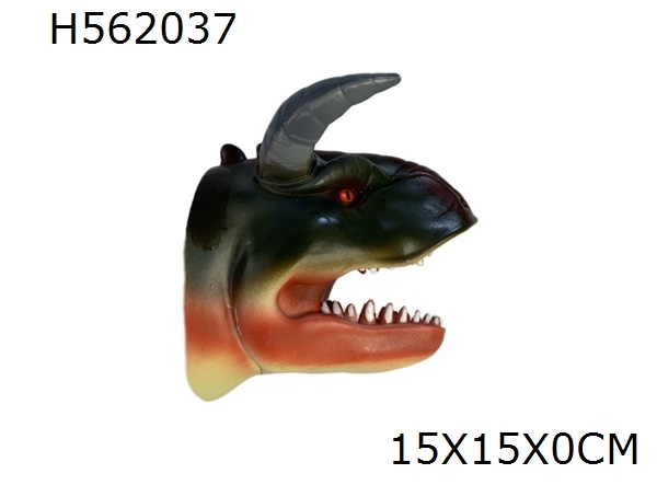 Marionnette à main dragon en corne de bœuf