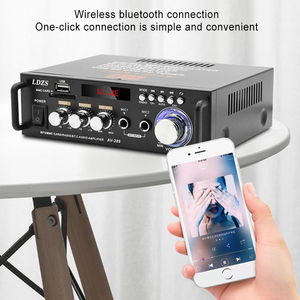 VIRE家用音频放大器蓝牙5.0通道2.0混音器，用于卡拉ok，带USB TF RCA调频麦克风输入HIFI声音放大器 - Product Image 4
