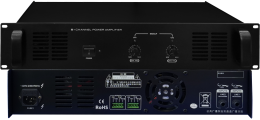 Amplificador de potencia de Audio profesional de 250W 1U, salida de voltaje constante de 2 canales para sistema de sonido, carcasa de Metal duradera