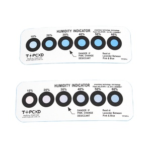 Thẻ Giấy Nhạy Cảm Độ Ẩm 3/6 Chấm Hút Ẩm Trực Tiếp Từ Nhà Máy Chất Lượng Tốt Thẻ Chỉ Thị Độ Ẩm Cảm Biến Sản Xuất I - Product Image 3