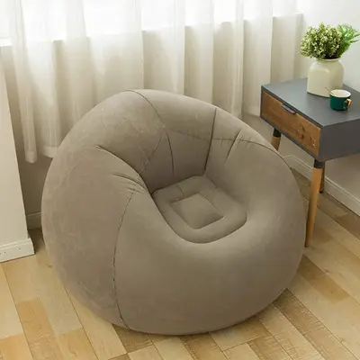 Inflatable sofa portable outdoor spherical inflatable chair inflatable lounge chair sofa with armrest