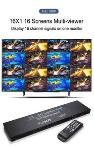 HDMI 16x1 Quad Multi-Viewer Full HD 1080P 16x1 HDMI Multi viewer 16 Eingang 1 Ausgang Mit nahtlosem Schalter