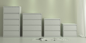 Steelrix Steel 2引き出しラテラルオフィスメタルファイルアーカイブファイリングキャビネットインターロックシステム付き - Product Image 6