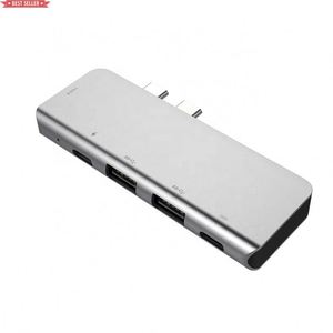 Personalizzazione Jumon 87W Power Delivery USB multifunzionale 3.0 2 porte Hub di tipo c Hub USB C Dual 4K HDTV 5 in 1 Dual USB C Hub - Product Image 1