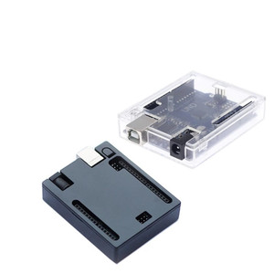 Schwarze ABS Kunststoff gehäuse Shell Transparent Box für Arduino UNO R3