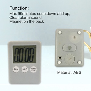 EMAF Timer da cucina digitale universale conto alla rovescia Timer da cucina con cifre grandi allarme forte supporto magnetico porta del frigorifero - Product Image 6