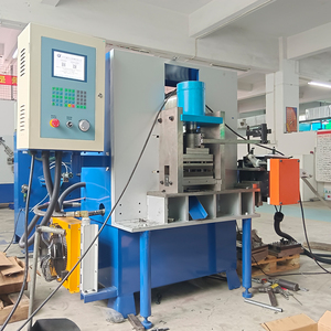 Bara ve kelepçe üretimi için yüksek hızlı hidrolik sürekli düz Metal şerit delme bükme makinesi - Product Image 1