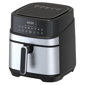 Manuel Air Fryer AFM-01 High Quality From <strong>Turkey</strong> Temperature and <strong>Timer</strong> Manuel Control 5.5 L Oil Capacity Double Basket - Product Image 3