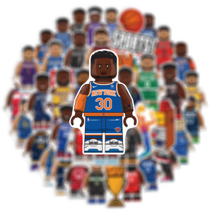 Kız çocuklar için 50 adet basketbol yıldız <span class=keywords><strong>NBA</strong></span> dekoratif çıkartmalar bavul Laptop bisiklet gitar su şişesi kaykay vinil PVC çıkartmaları