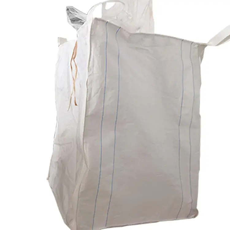 Amostra grátis de Plástico FIBC Jumbo Bag 1Ton Big Sack forro biodegradável Saco 90*90*120cm Saco
