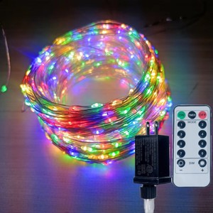 Ip44 Rgb Гирлянда на солнечной батарее, Рождественские огни, уличные водонепроницаемые волшебные огни, гирлянда, дерево, матрица - Product Image 5