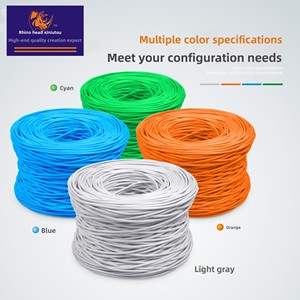 Cat6 UTP Cable de red de cobre libre de oxígeno sin blindaje POE Ingeniería de monitoreo Línea de conexión dedicada - Product Image 5
