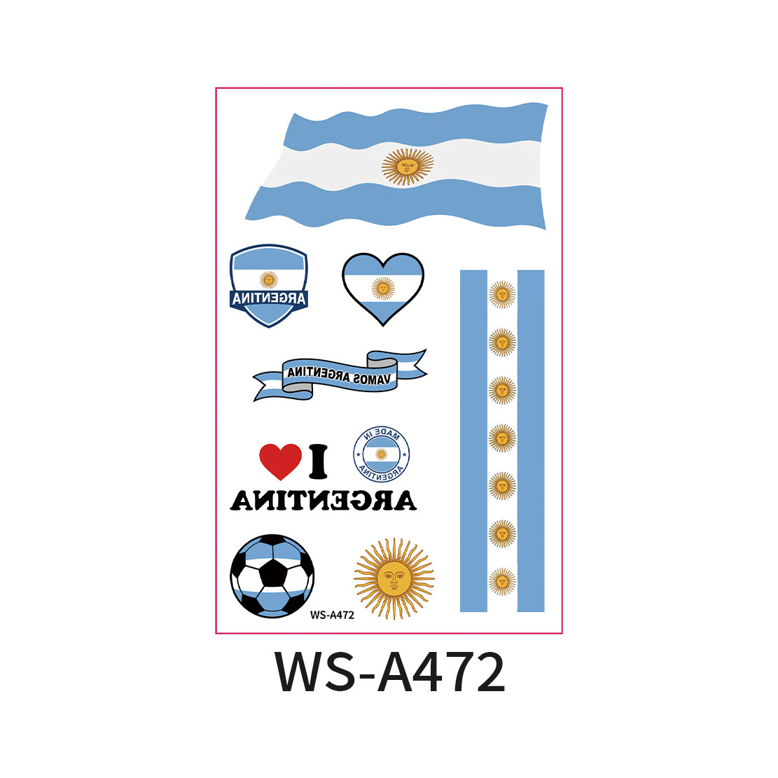 Bandiera nazionale argentina ws-a472-12076mm