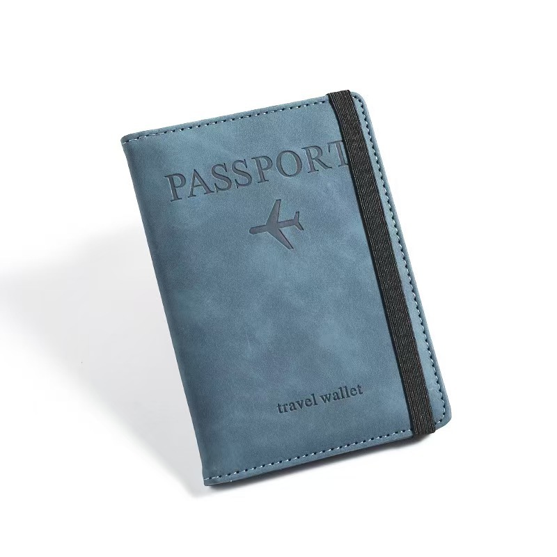 Libreta de pasaporte A6-Azul claro