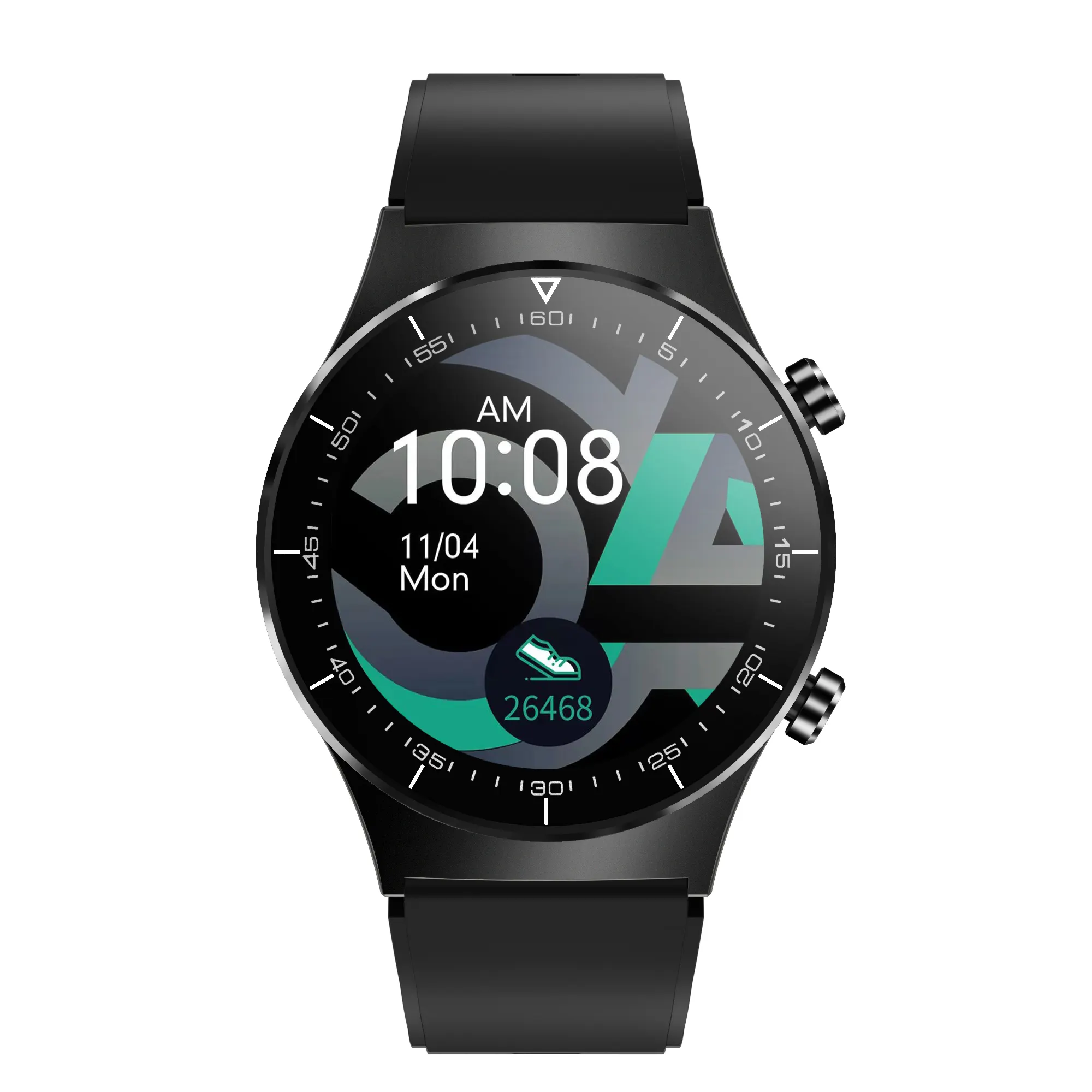 PVD черный сплав чехол умные часы с формой ручного циферблата дисплей застежка водонепроницаемый Android фитнес-трекер CE Rohs Сертифицированный