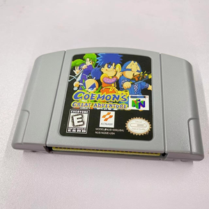 Cuộc Phiêu Lưu tuyệt vời của goemon N64 Trò chơi thẻ chúng tôi/NTSC phiên bản Retro video <span class=keywords><strong>64</strong></span> <span class=keywords><strong>bit</strong></span> trò chơi hộp mực - Product Image 3