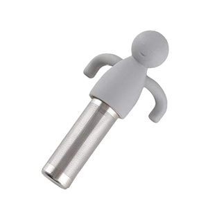 Portable Tea Strainer Stainless Steel Fine Mesh Tea Infuser with Silicone Handle for Loose Tea - Product Image 2