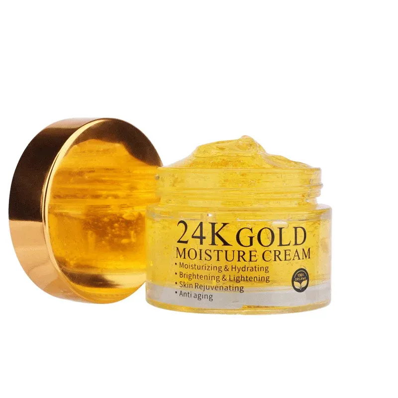 OEM Ovilz krim pelembab Herbal, krim organik untuk mengencangkan kulit 24k emas Niacinamide kolagen pemutih anti Penuaan jerawat keriput