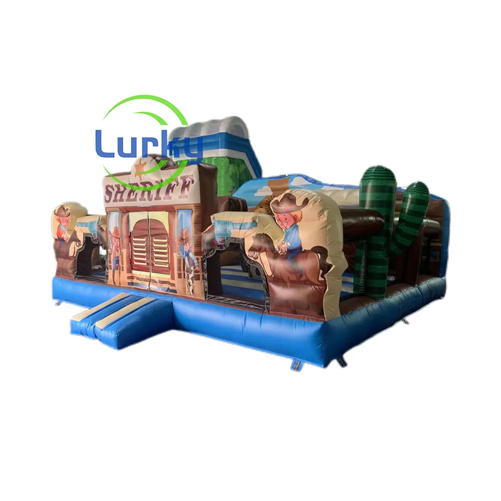 Chất lượng cao Inflatable trò chơi thể thao bouncy vui vẻ thành phố nhảy bouncy lâu đài nhà
