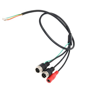 <strong>Customized</strong> Production of Aviation Public Head 2+DC Female+Lead Out Audio and Video Monitoring <strong>Control</strong> Cables - Product Image 5