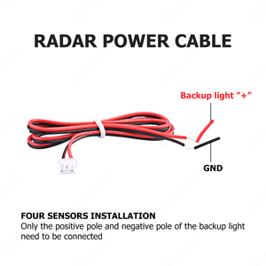 GuardianPARK 4-Sensor 360 ° Detección de obstáculos para el sistema de sensor de estacionamiento de seguridad de punto ciego