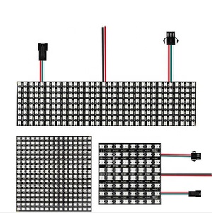 WS2812B RGB 5050SMD индивидуально Адресуемая цифровая светодиодная матричная панель 8x32 256 пикселей Гибкая FPCB полноцветная - Product Image 1