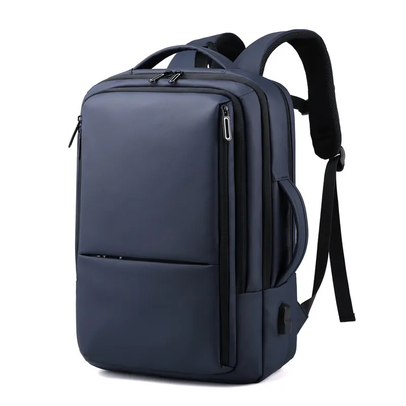 กระเป๋าเป้ใส่แล็ปท็อปสำหรับนักธุรกิจชาย,พร้อมพอร์ตชาร์จ USB กระเป๋าคอมพิวเตอร์โรงเรียน16นิ้วบุนวม