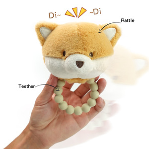 Wolife Original Design Custom <strong>Plush</strong> Rattle Toy Elephant Stuffed Animal <strong>Plush</strong> With Teether Comfort in Soft Fabric - Product Image 3