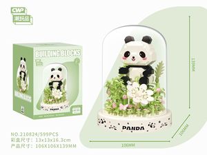 Yeni gelenler plastik bulmaca 3D modeli Maneki <span class=keywords><strong>Neko</strong></span> şanslı kedi Mini tuğla şekil Panda elmas oyuncak inşaat blokları ekran ile