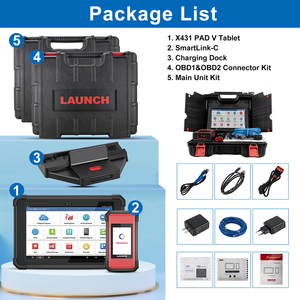 <strong>2025</strong> Launch X431 PAD5 Elite J2534 <strong>Programming</strong> Auto Diagnostic Tool ECU Online Coding CAN FD OBD2 Code Reader