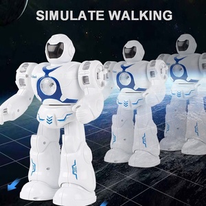Battery Operated <strong>Robot</strong> with Cool Light for Kids Automatic Walking <strong>Robot</strong> Toy Waist Can Be <strong>Rotate</strong> 360 Degree - Product Image 2