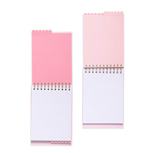 Logotipo personalizado de fábrica Mini diario Cuaderno de bolsillo de hojas sueltas Bloc de notas en espiral pequeño
