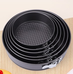 Buckle Cake Mold <strong>Baking</strong> Tray Tool Round-centered Square <strong>Baking</strong> Mold Chiffon Mousse <strong>Suit</strong> Set with Movably Bottom - Product Image 3