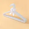 LEEKING Wholesale clothes luxury pearl non slip hanger for clothing store supermarket clothing display rack
