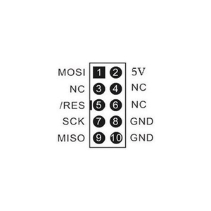 51 AVR ATMEGA8 programmatore USBasp USB ISP 10 Pin USB programmatore 3.3V/5V con cavo