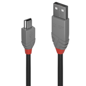 USB 2.0 A/mini-b 1m-8m kablo Sync erkek kadın konnektörleri ile hızlı şarj ve veri transferi Cavo USB2 3 MetrI - Product Image 1