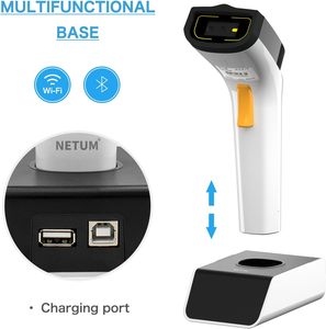 NETUM Wireless Wi-Fi 1D 2D QR Escáner de código de barras Conéctese con protocolos de red TCP UDP - Product Image 3