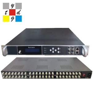 FTA Iptv ทรานสมอดูเลเตอร์ 8ch 24 ช่อง DVBT ISDBT qam catv RF ดิจิตอลโมดูเลเตอร์ - Product Image 2