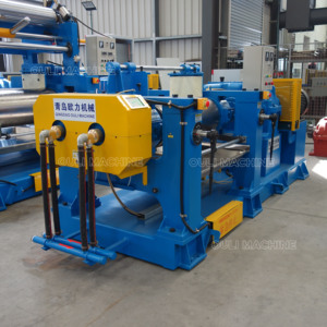XK-450 Mão <span class=keywords><strong>Nip</strong></span> Ajuste Dispositivo de Borracha Moinho De Mistura, dois Roll Mill, moinho de mistura aberto