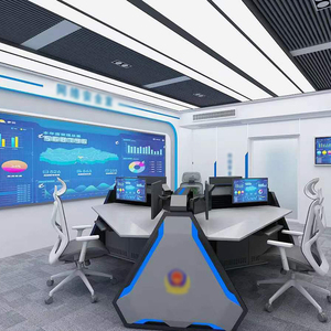 <strong>Computer</strong> Console Desk Center Monitor Console Desk Command Center Console <strong>Customize</strong> Heteromorphic Work Station - Product Image 6
