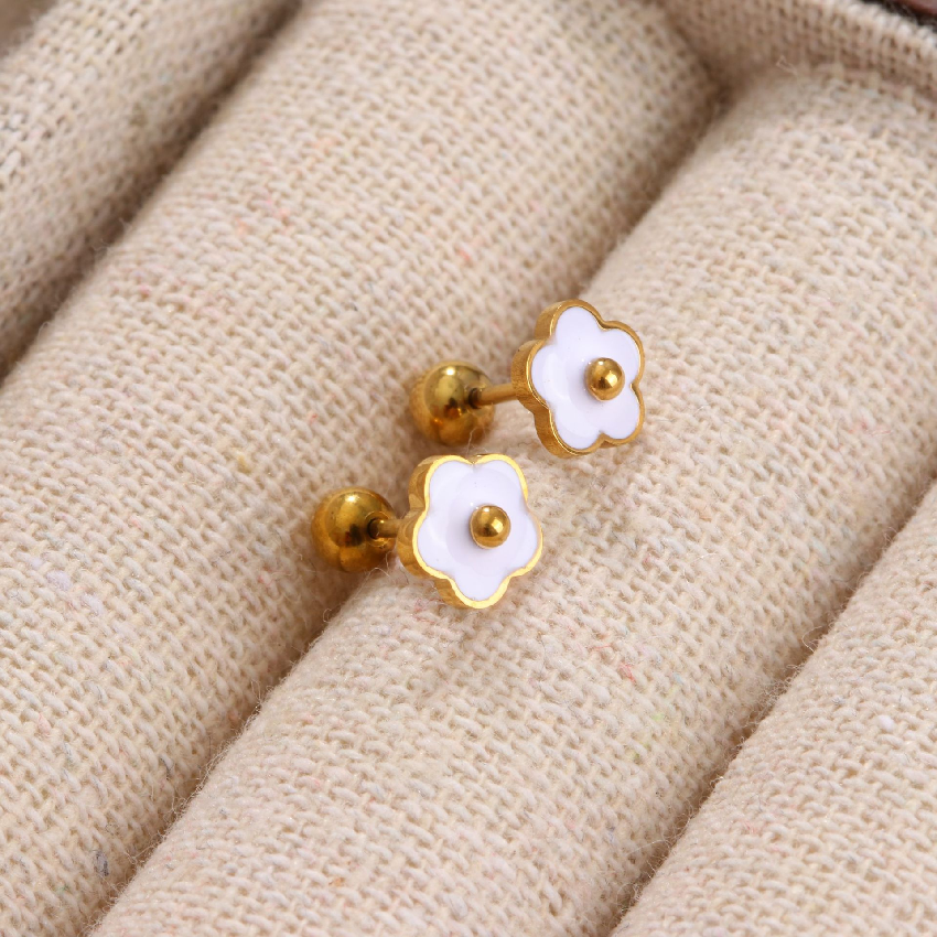 Petites fleurs blanches Or
