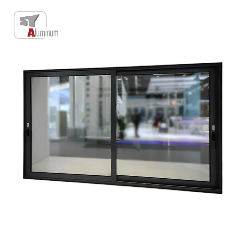 Aluminum sliding door for houses office european style tempered glass sliding glass doors