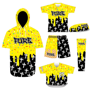 Tùy Chỉnh Thăng Hoa Bóng Chày Đức Tin Chéo Ice Creamm Ngắn Tay Áo Hoodie Cookie Rắc Mùa Hè Polyester T-Shirt Áo Cho Nam Giới - Product Image 1